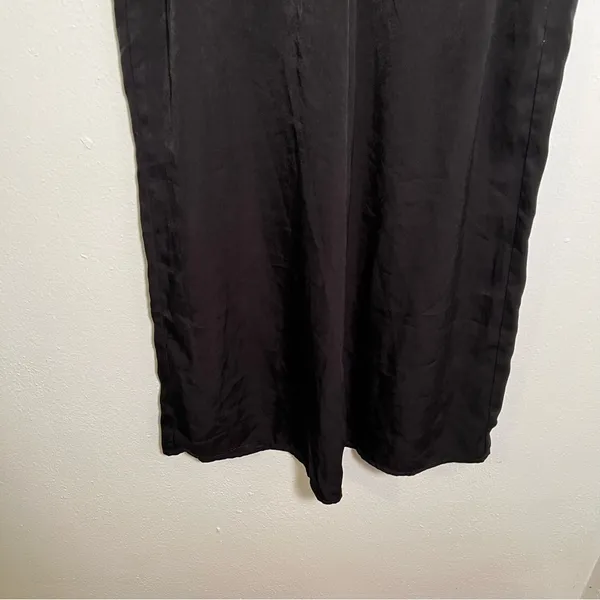 West Kei Women's Size Small Cropped Wide Leg Tie Waist Pants Black‎ High-Rise - Image 5
