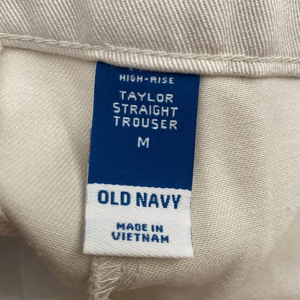 Old Navy High Rise Taylor Cargo Straight Trouser Pants Work Office Casual - Image 6