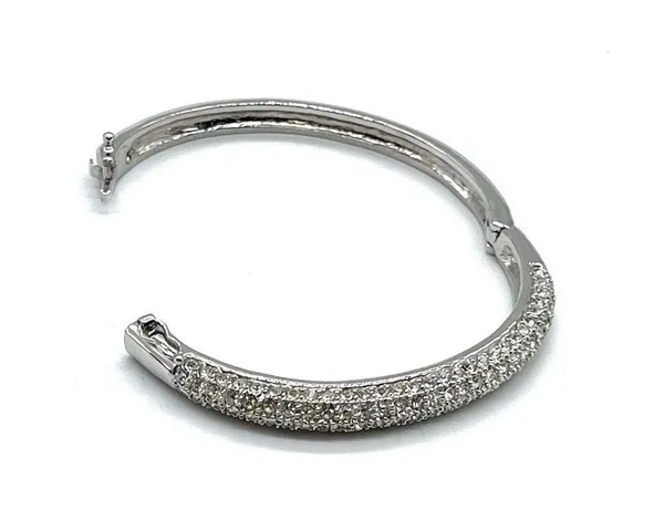 Lia Sophia Silver Played with Crystal Accent Bracelet - Image 7