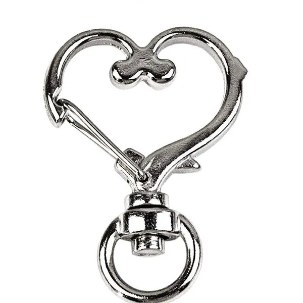 30off3 Basketball Keychain includes Heart Shape Silver Medal Spring Snap Clip. - Image 3