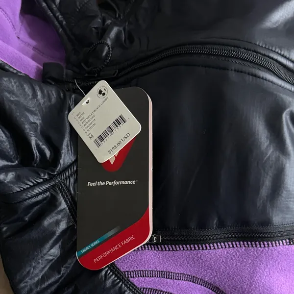 Free People Movement‎ Women’s Purple and Black fleece/tech Jacket size Medium - Image 5