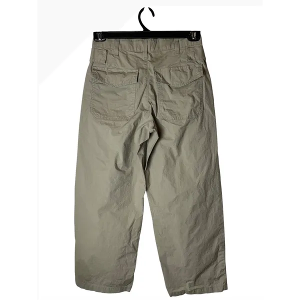 Agolde Daria Utility Pants Women 25 Khaki Tan Poplin Cargo Streetwear Designer - Image 3