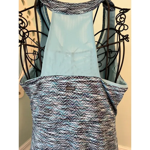 MPG Women's Sleeveless Dress-Travel, Golf-Blue-M‎ Bra/Pockets-PolySpandex - Image 3