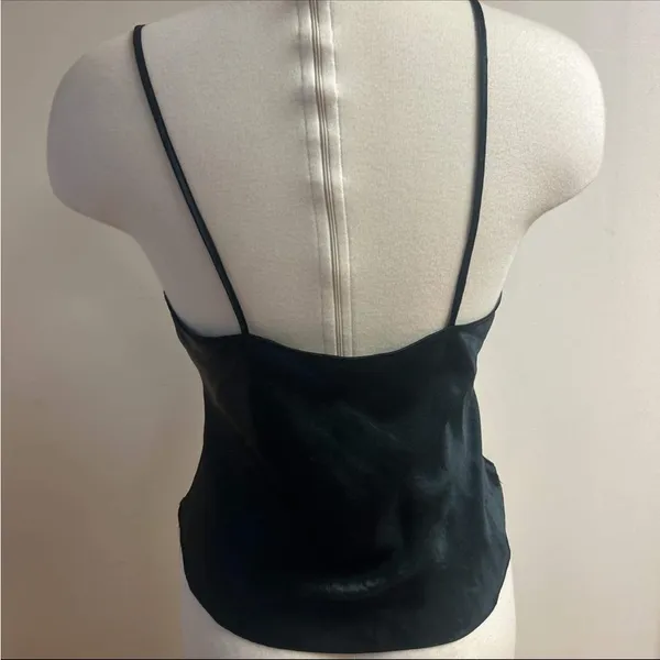 Vintage Black Lace Lingerie Top - Image 2