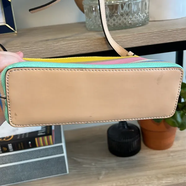 Kate Spade Adjustable Strap Stripe Crossbody/ Purse - Image 6