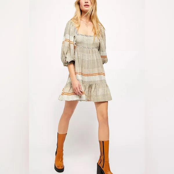 Free People All Lined Up Mini Dress - Image 4