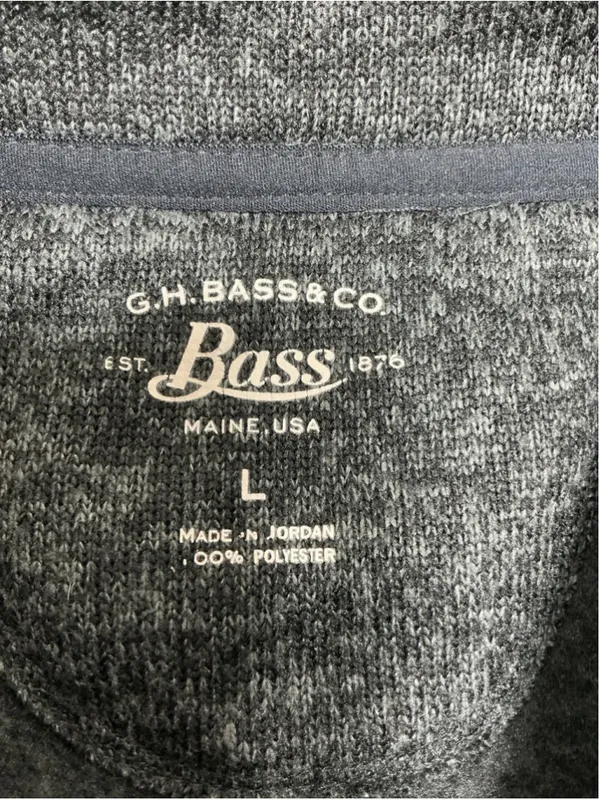 Womans Excellent Bass Fleece Vest Large Black Full Zip - Image 5
