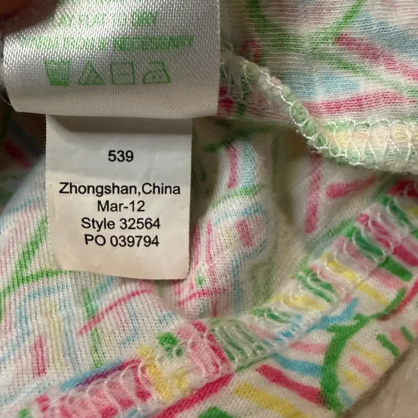 Lilly Pulitzer Classic Print Tank Mini Dress Cinch Tie Waist Pockets Size XS - Image 8