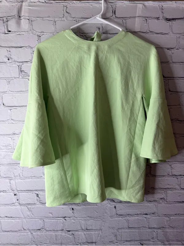 Tibi mint Green Bell Sleeve Women's Top size xs - Image 2