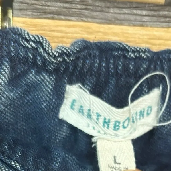 Earthbound‎ Blue Flare Leg Pull On Pants Size Large - Image 6