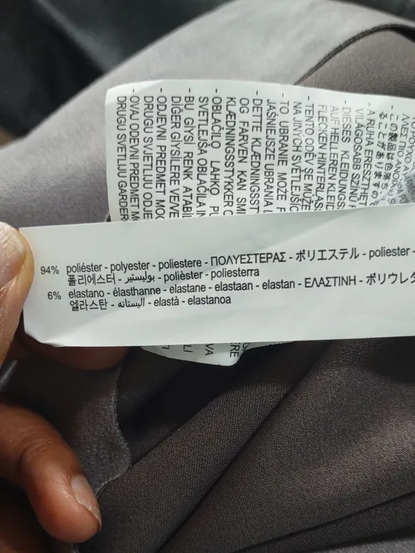 Zara Classic Grey Long Coat for Women Size L - Image 7