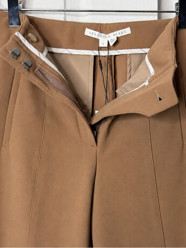 NWT Veronica Beard Azariah Acorn High Rise Flare Pants Size 6 - Image 7
