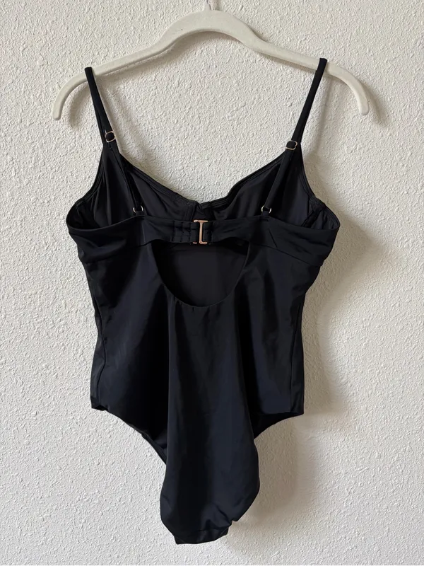 Andie Dorset Underwire One Piece Swimsuit Black Size Medium Beach Coastal - Image 2