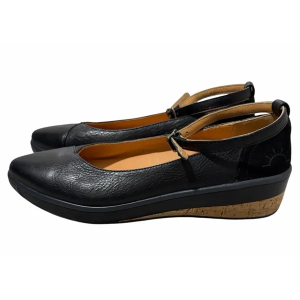 Soleni Ruth Flat Black Shoes‎ Women's Size 8 - Image 2