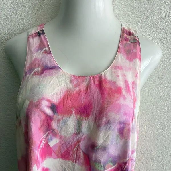 Cynthia Rowley 100% Silk Multicolors Abstract Dress 8 - Image 5
