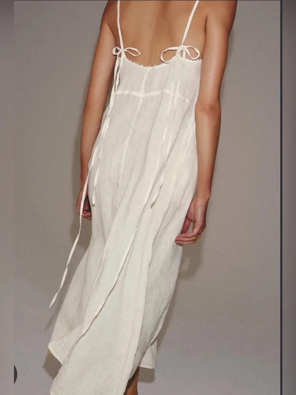 100% Zara linen midi dress - Image 2