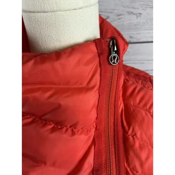 Lululemon What The Fluff Puffer Jacket Womens Red Rare Size 4 6 - Image 4