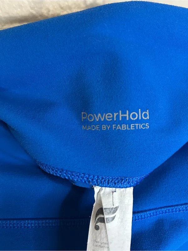 Fabletics Blue Bike Shorts High Rise 8.5” Inseam Activewear - Image 3