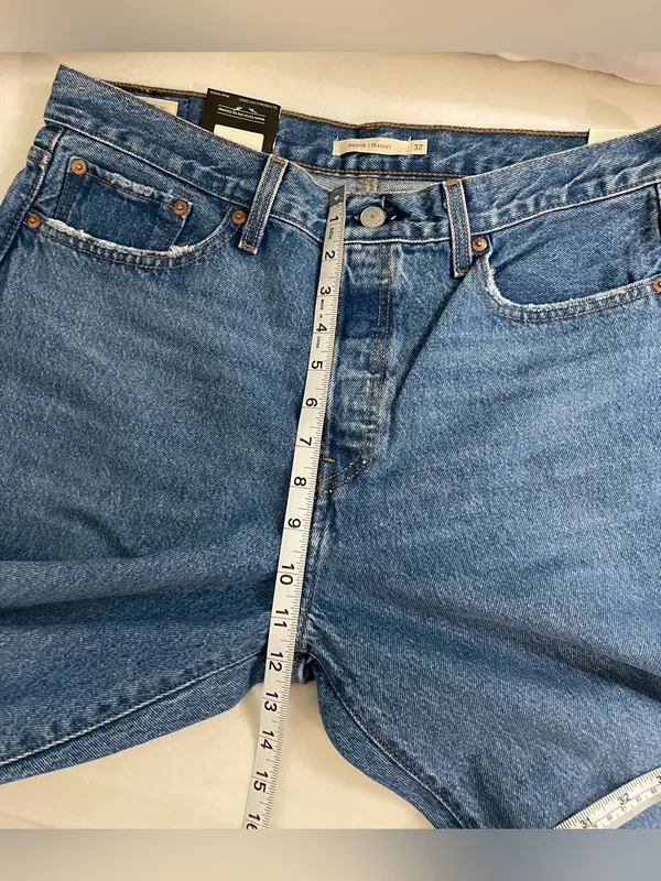 Levi’s NWT Wedgie Straight Leg High-Rise Jeans in Blue Size 32 - Image 9