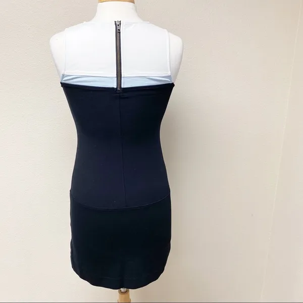 Sanctuary Colorblock Mod Shift Mini Dress Black White Blue S - Image 3