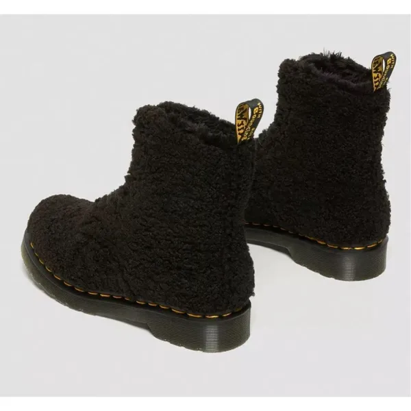 Dr. Martens 1460 PASCAL WOMEN'S FAUX SHEARLING BOOTS Size 7‎ Black - Image 7