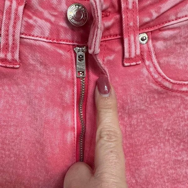Juicy Couture Pink Acid Washed Straight Leg Jeans NWT Women’s Size 25” - Image 5