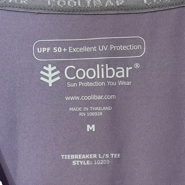 Coolibar Womens Top UPF 50+ V-Neck Tiebreaker Performance Long‎ Sleeve Medium - Image 7