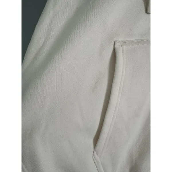 NWT Everlane Luxe Fleece Oversized Full Zip Hoodie Sweatshirt Bone Womens Large - Image 8