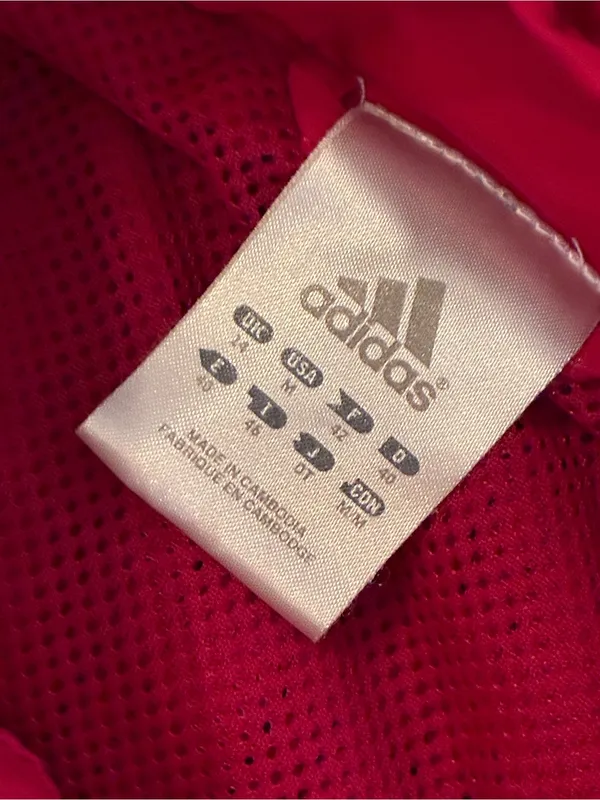 Women’s Adidas Pink Hooded Zip up Jacket Size Medium - Image 3
