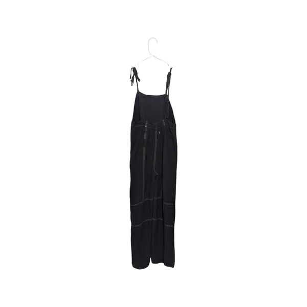 Urban Outfitters Harley Linen Jumpsuit Overalls Utility Dark Gray Black Women XS - Image 3