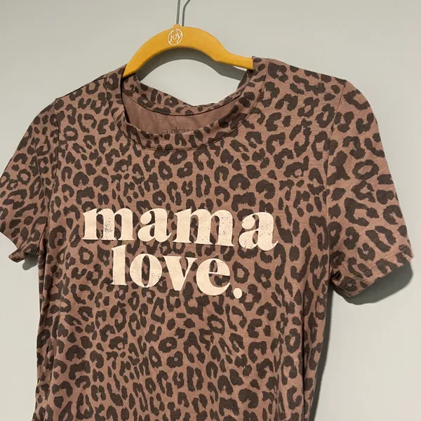 A Glow Maternity Animal Print Mama Love Tshirt - Image 5