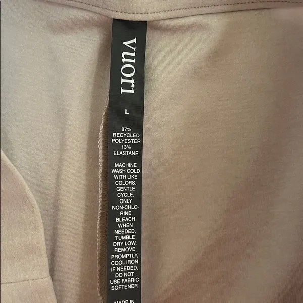 Vuori Elevation Trouser Wide Leg Pants Heathered off white Size Large - Image 9