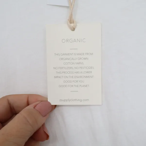 Z Supply Organic White Grey Ombre Dip Dye Sharkbite Midi Dress M - Image 4