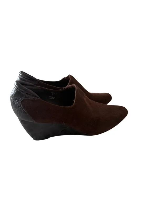 DONALD J PLINER Ferny Brown Suede Wedges Size 7 - Image 5