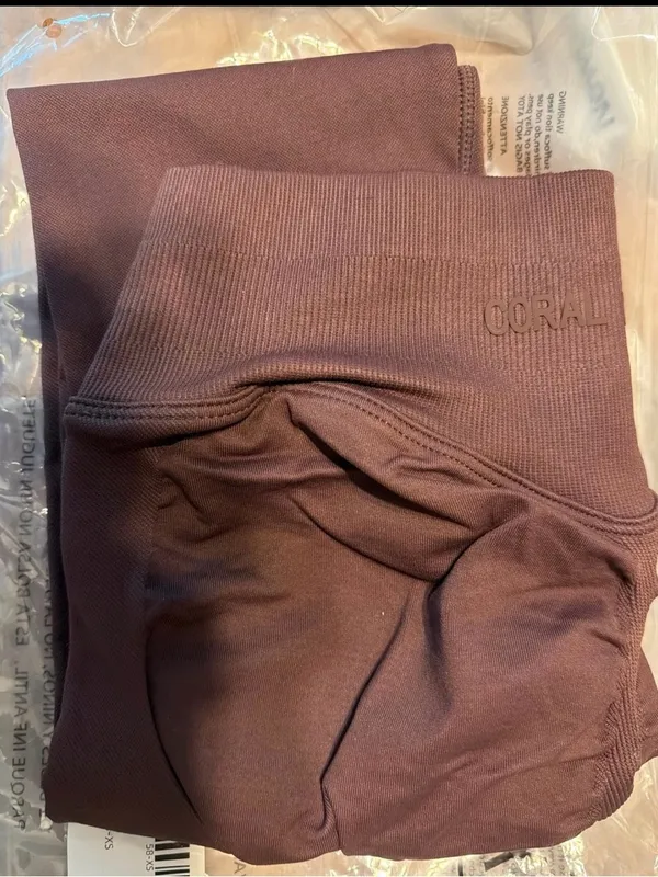 High-Waist Sculpting Leggings — Espresso - Image 5
