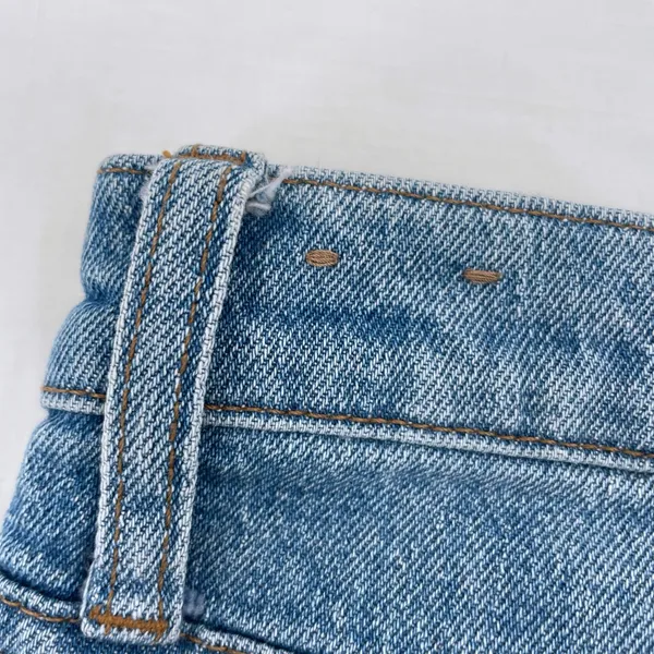 Madewell Cali Demi-Boot Blue Jeans Light Denim High Waisted Button Fly Size 29 - Image 7
