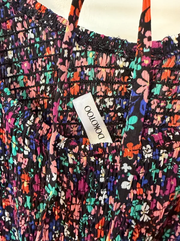 Dokotoo Black Floral Dress - Image 5
