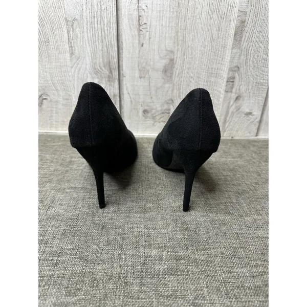 IDIFU IN4 Classic Pointed Toe Shoes Womens Size 7.5 High Heels Pumps Black Suede - Image 3