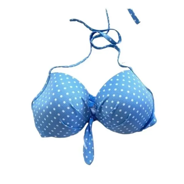 NWT Womens Shade & Shore Polka Dot Swimsuit Swim Bikini Bathing Suit Top Sz 38DD - Image 2