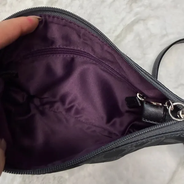 COACH Gray Silver Crossbody - Image 6