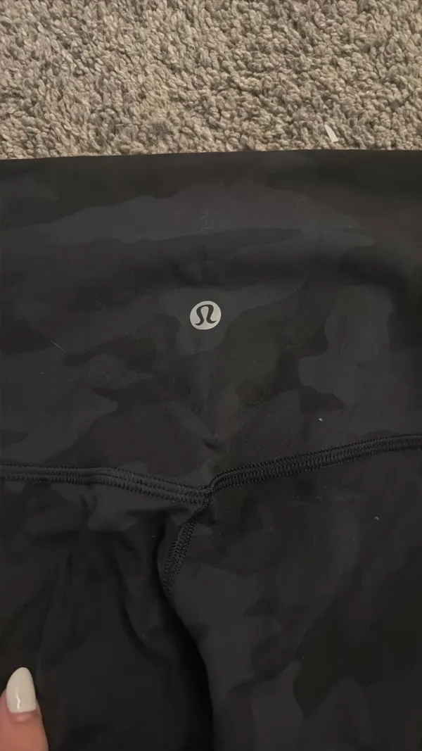 Lululemon Black Camo Leggings - Image 3