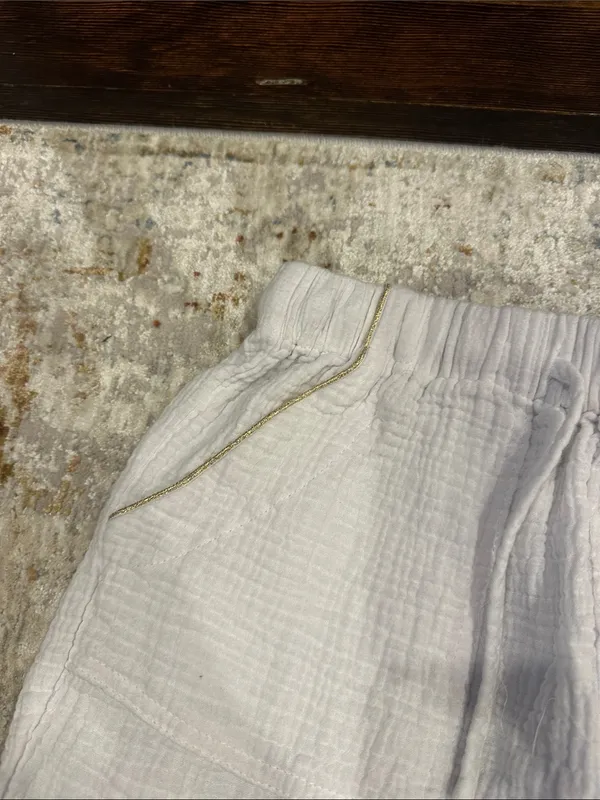 White Cotton pants Size XS - Image 3