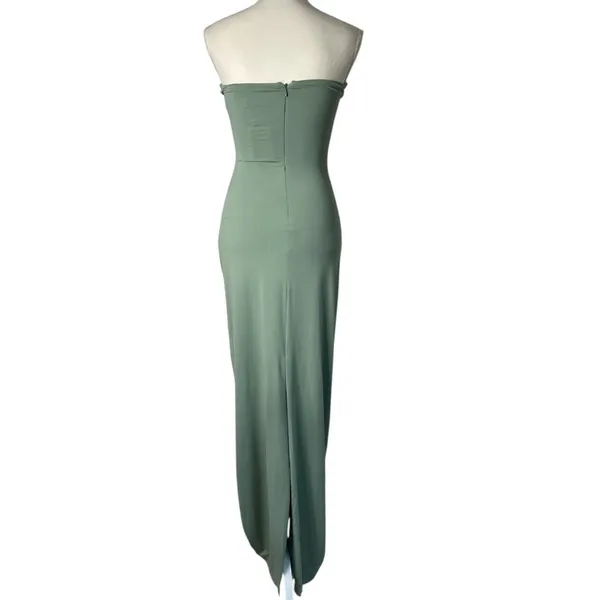 Nakedvice x REVOLVE The Evelyn Dress in Sage Small New Womens Maxi Tube Gown - Image 6