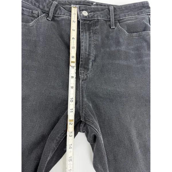 Old Navy Extra High-Rise Flare Jeans Washed Black Tall 10 S/509320-00 - Image 6