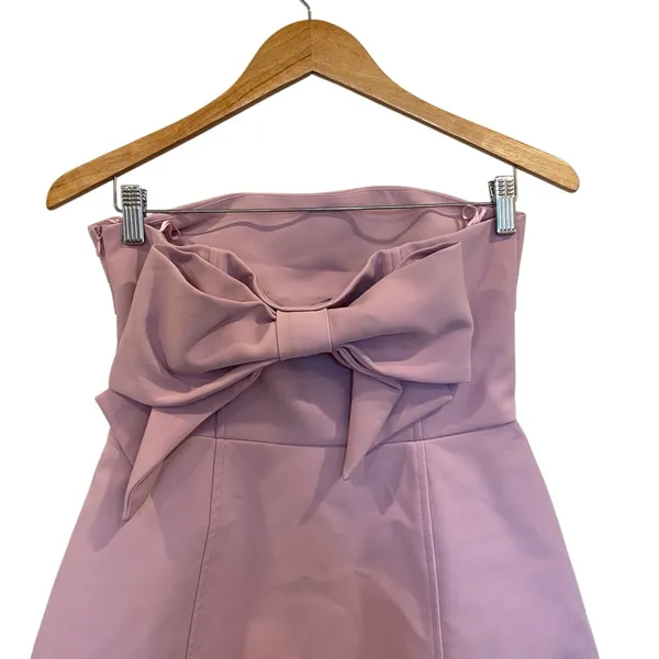 Zara Pink Mini Dress With Bow Back Style 4772/219 - Image 7