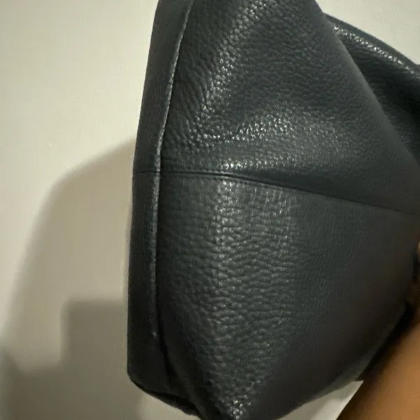Dooney & Bourke Navy Blue‎ Pebbled Leather Hobo Shoulder Handbag - Image 7