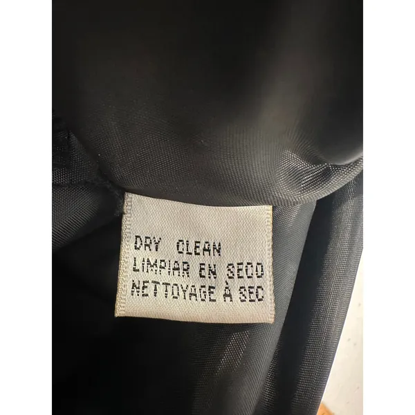 Evan Picone Black Midi Dress 12 Sheer Sleeve Asymmetrical Hem Y2K Cocktail LBD - Image 10