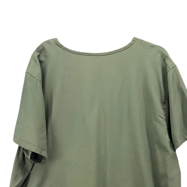 Scrubology Womans Scrub Top Size 2XL Olive Green Nurse Doctor‎ Medical Uniform - Image 6