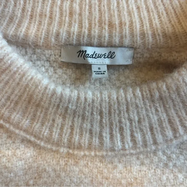 Madewell Cable Havener Pullover Sweater Size Small EUC - Image 8