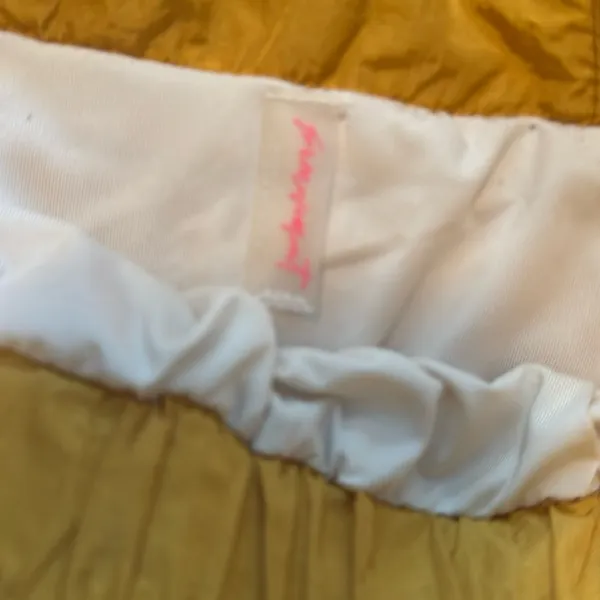 Free People Yellow Athletic Shorts with Elastic Waistband and Flowy Design - Image 5